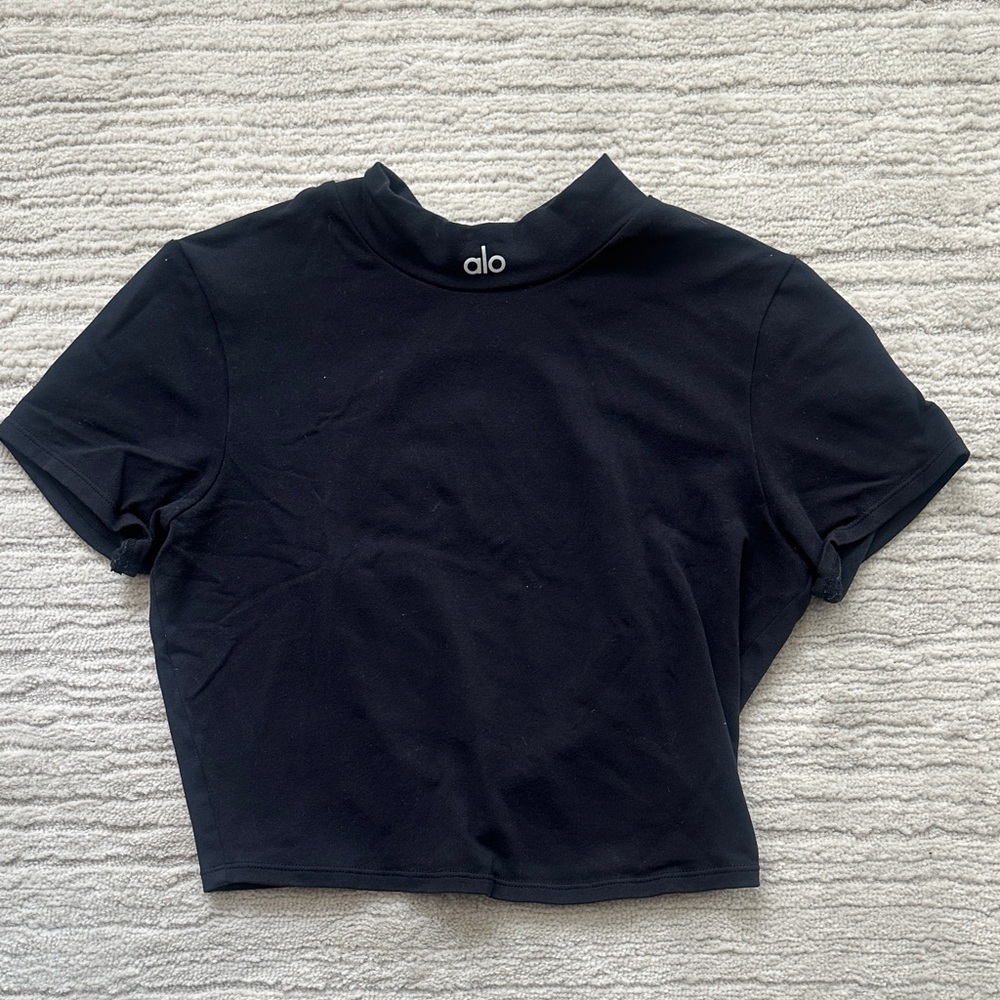 ALO Yoga Black Crop Top